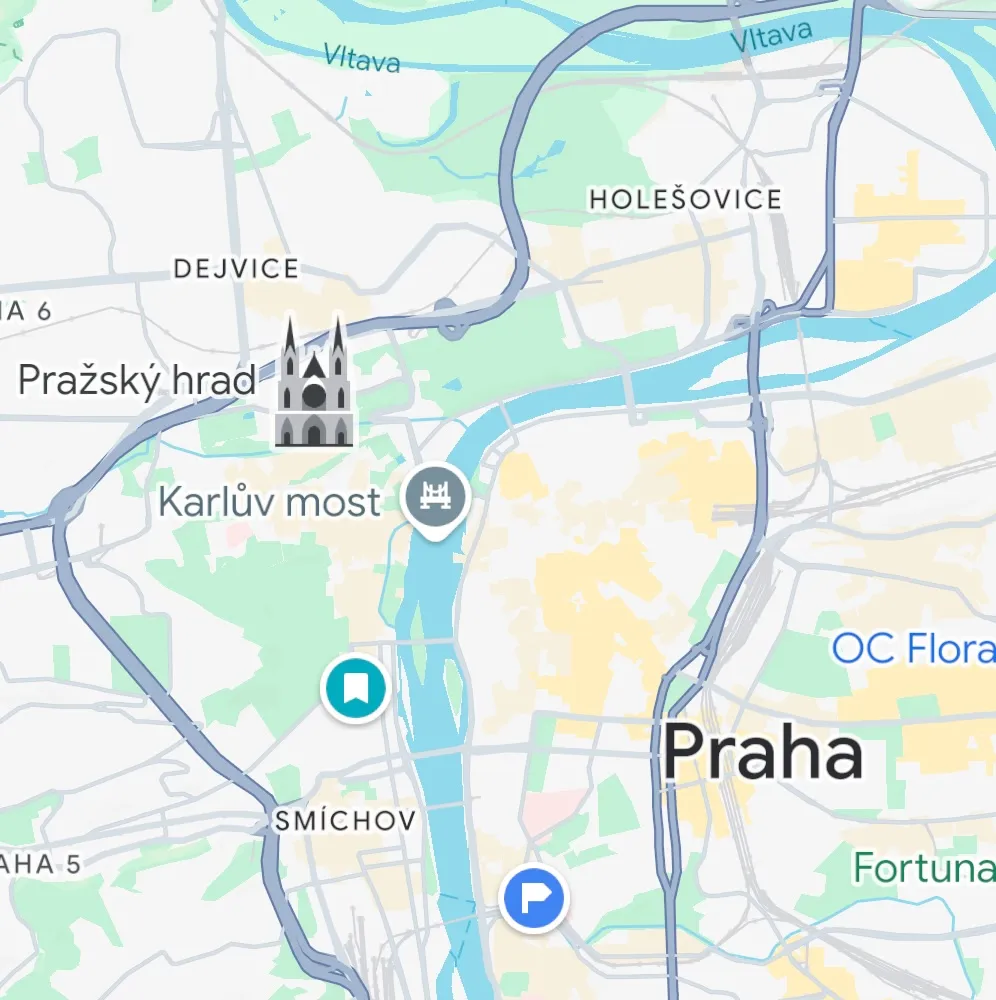 Map of Prague